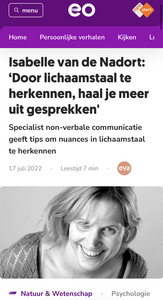 EO, de basistools van lichaamstaal